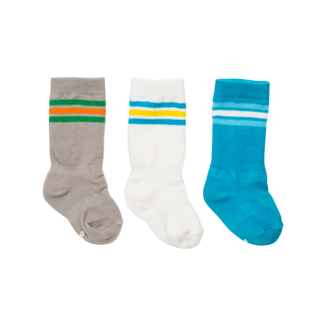 Mixed Classic Athletic Socks - Set Of Three - 0-9m