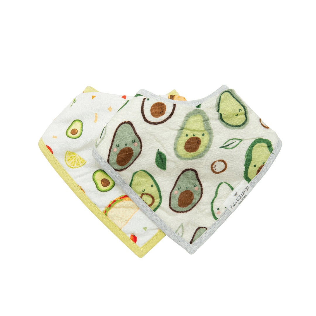 Avocado Bandana Bib Set