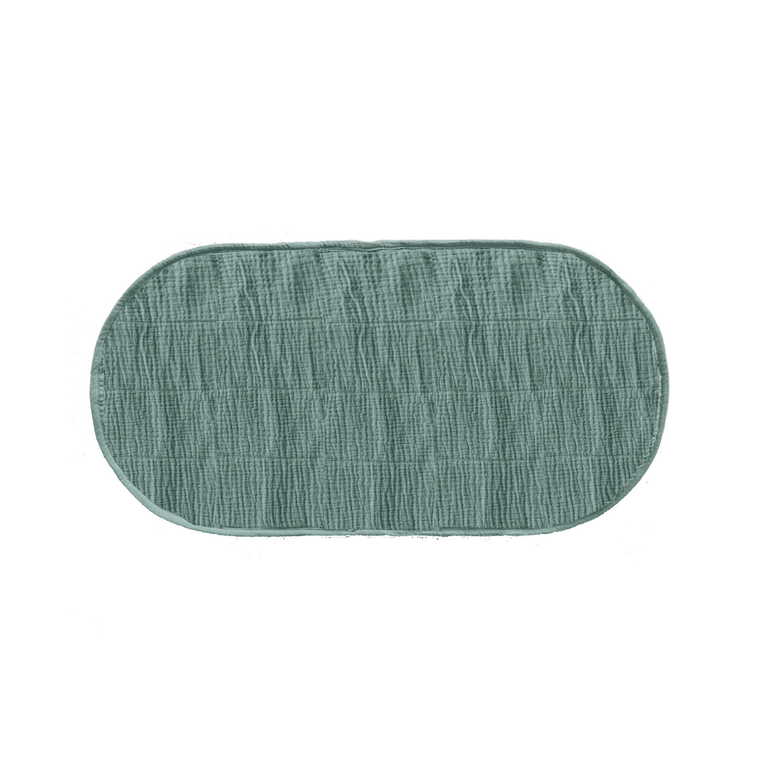 Image of Luxe Organic Cotton Changing Basket Liner - Sage