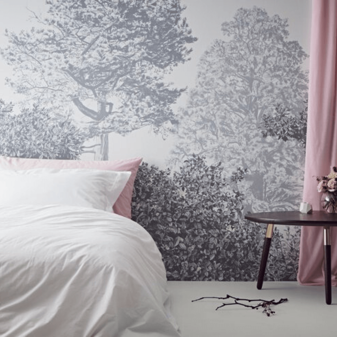 Hua Trees Mural - Roll / Grey