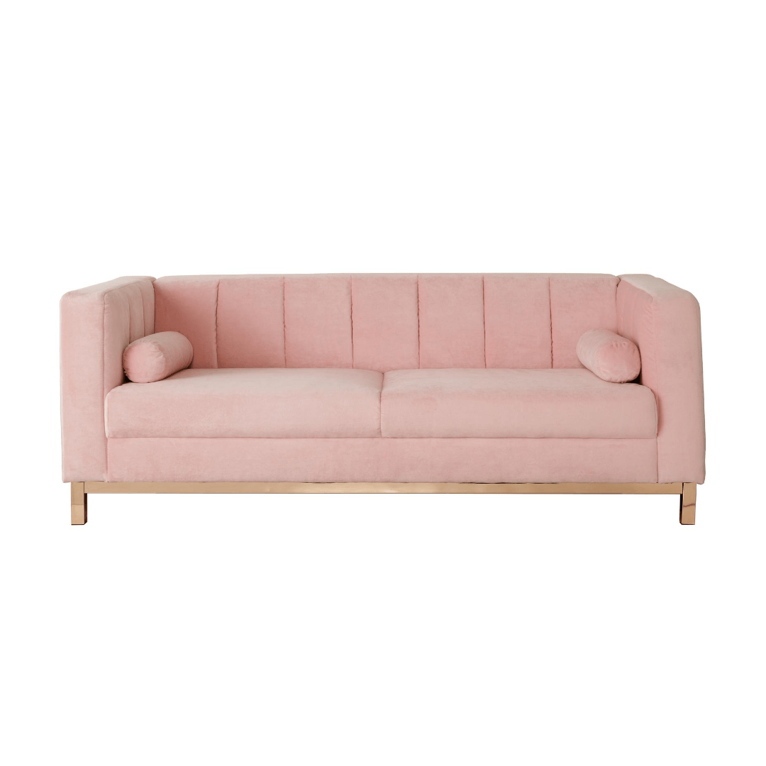 Sybilla Settee - Blush Pink