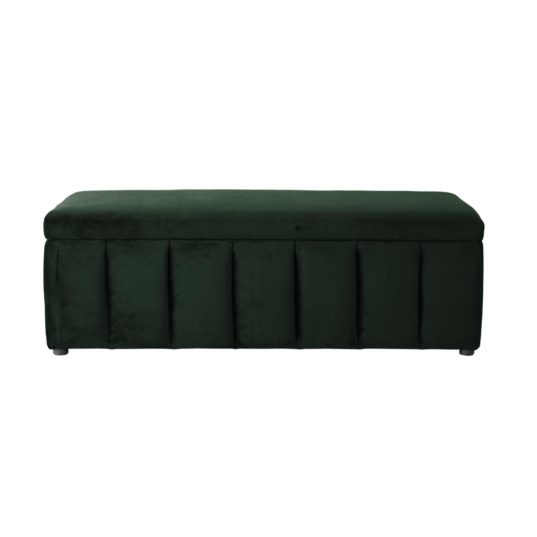 Innika Ottoman - Forest Green