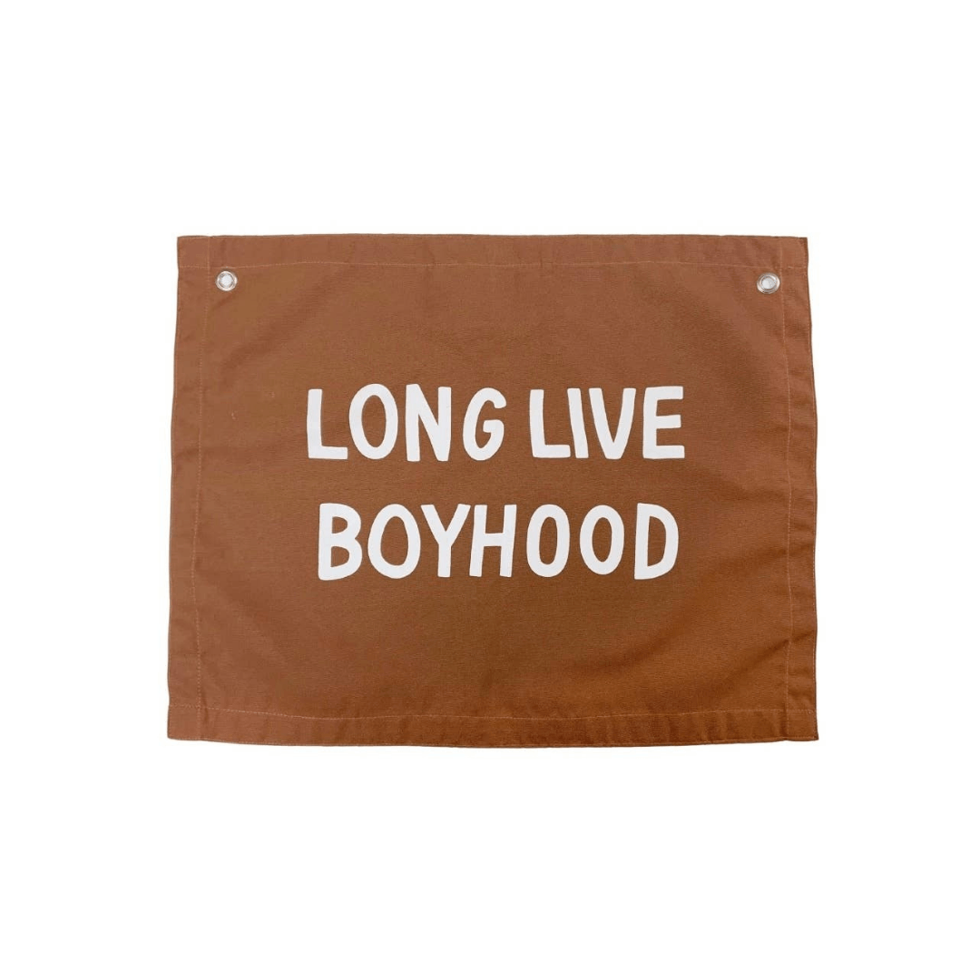 Image of Long Live Boyhood Banner - Rust