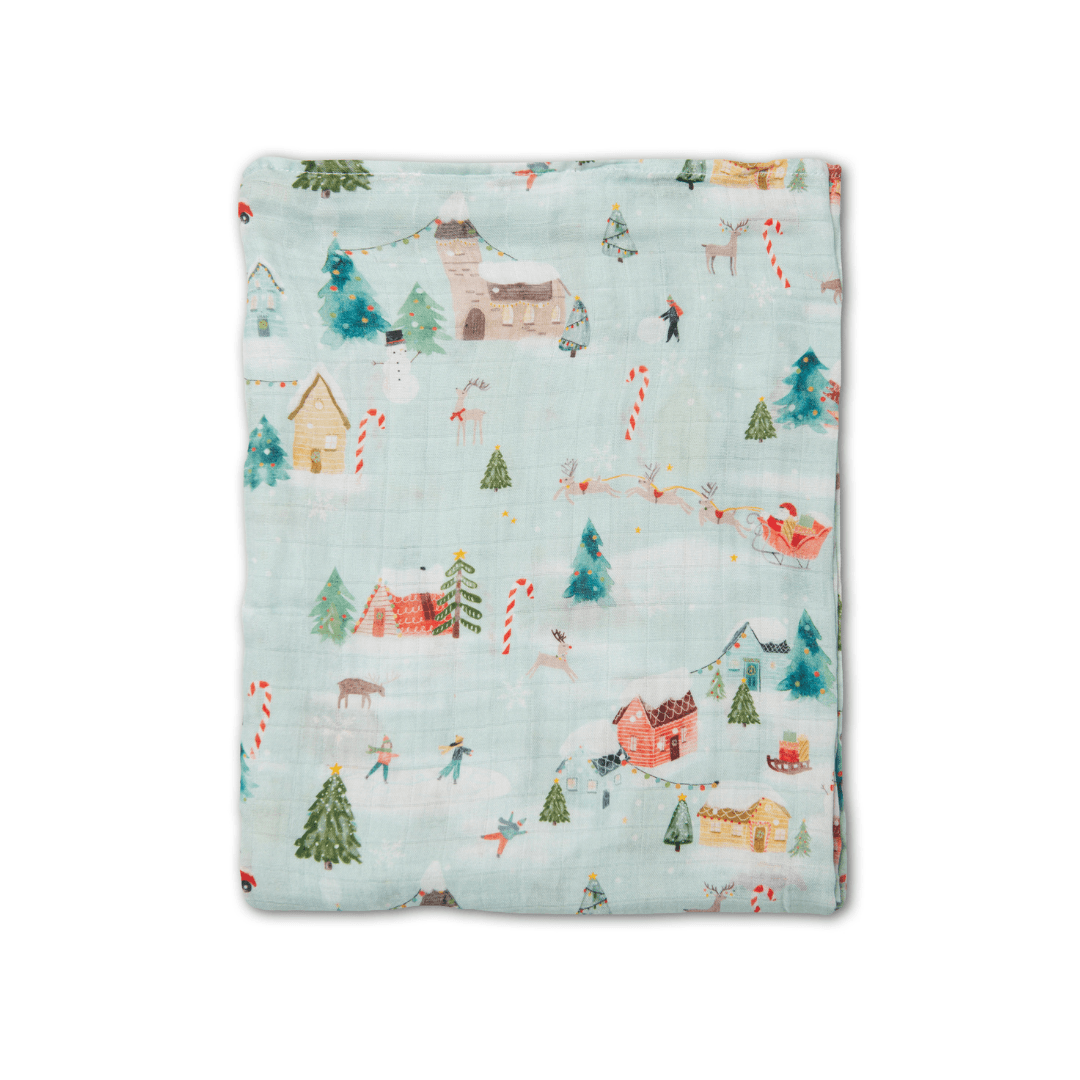 Image of Merry and Bright Swaddle Blanket