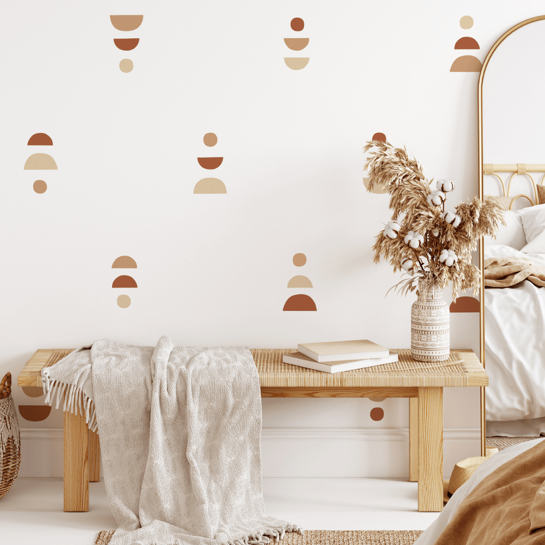 Image of Tiny Boho Shapes Wall Decal Set