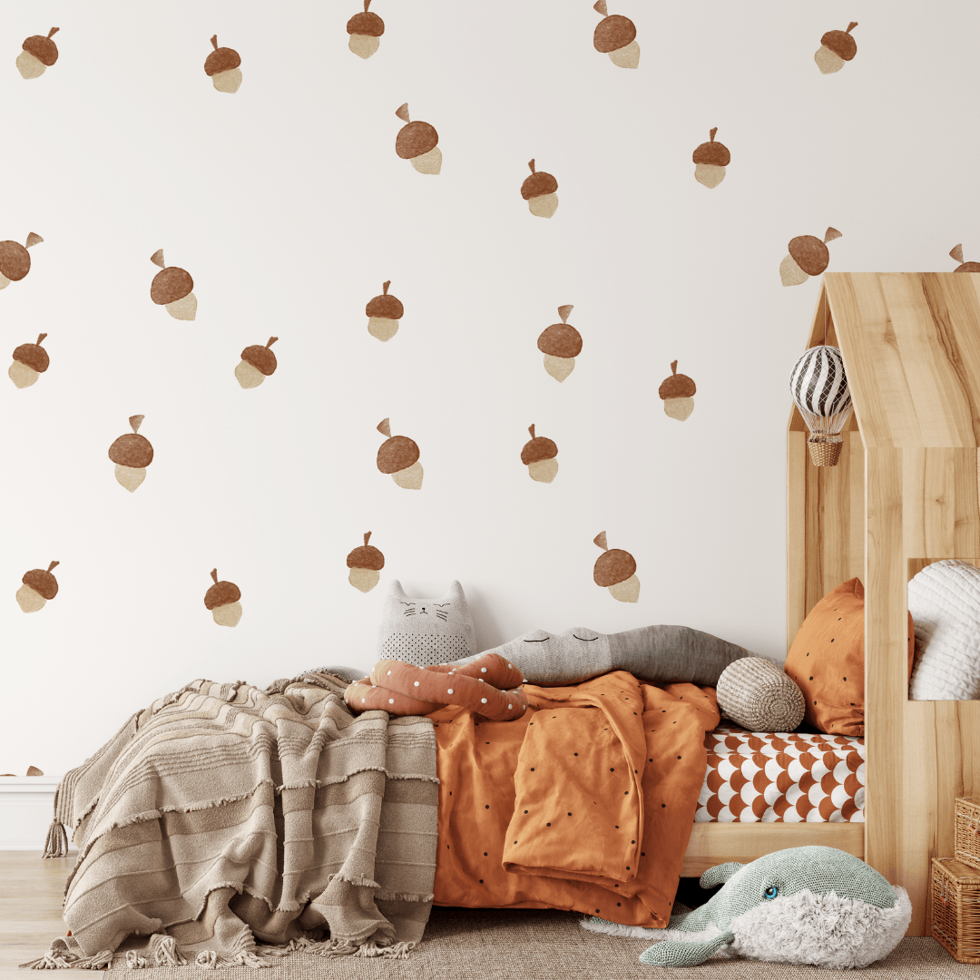 Image of Acorn Wall Decal Set