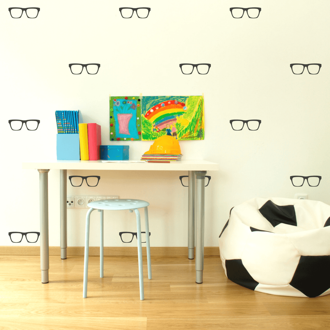 Glasses Wall Decals - Multiple Colors