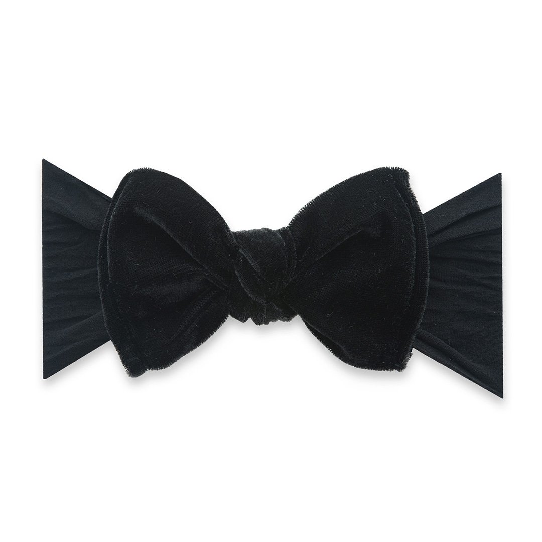 Black Velvet Knot Headband