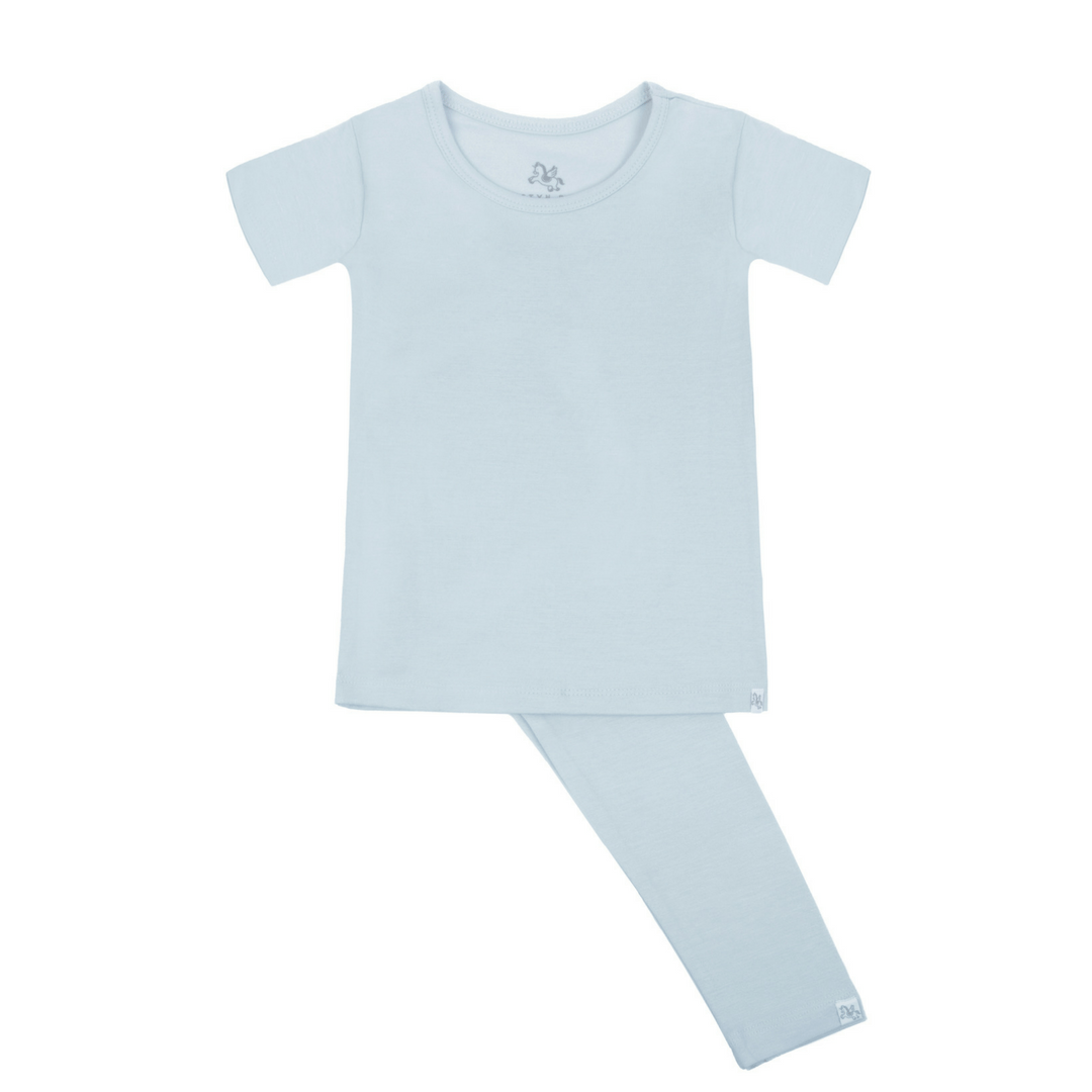 Short Sleeve Pajama Set - Love You, Bay - 12-18m