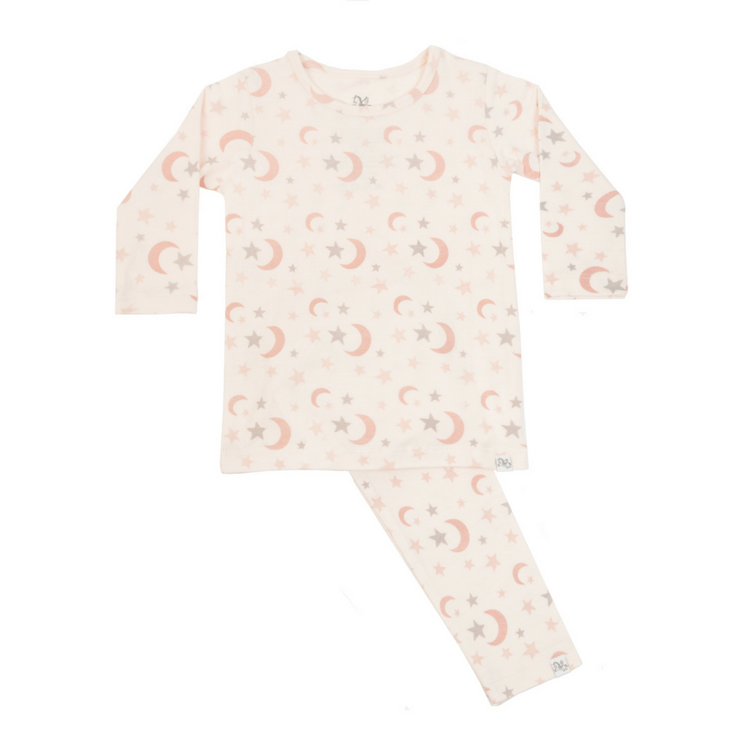 Long Sleeve Pajama Set - Shore To Shimmer - Pink / 3-6m