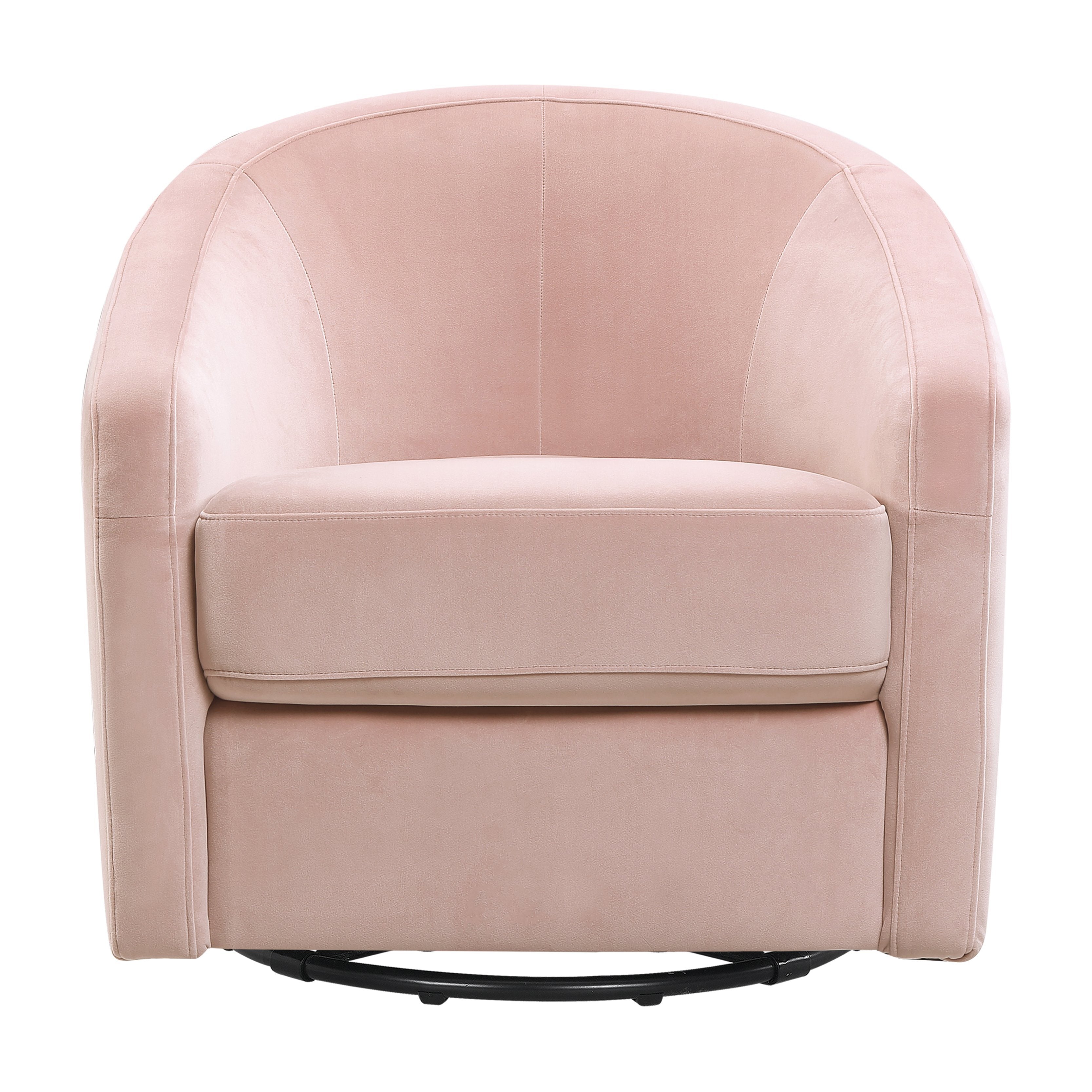 Image of Madison Swivel Glider - Blush Pink Velvet