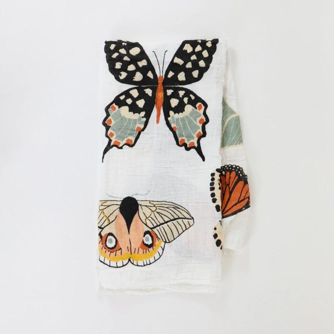 Image of Butterfly Collector Swaddle Blanket