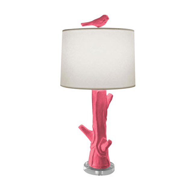 Birdie Accent Lamp In Pink - Pink