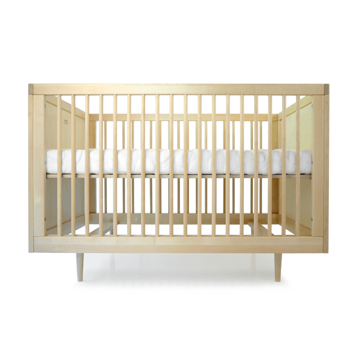 birch wood crib