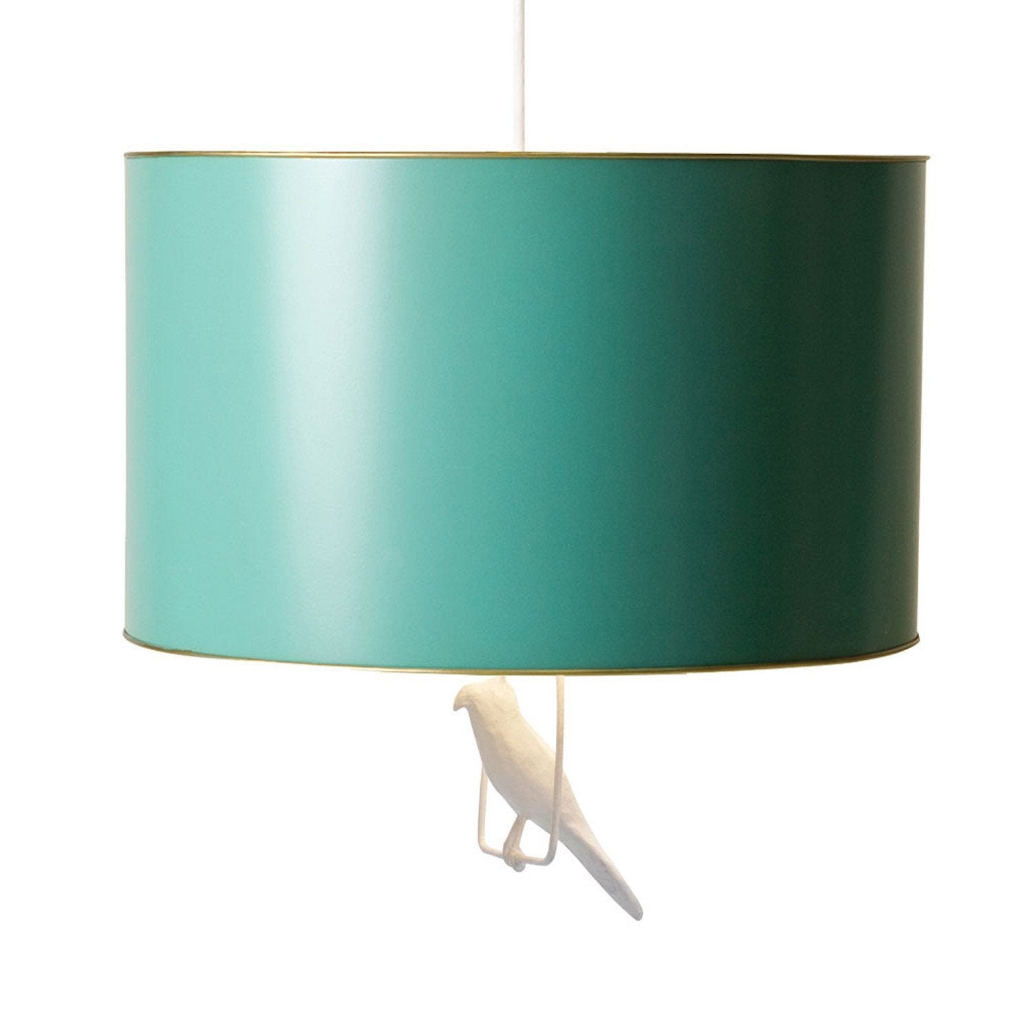 Tin Hanging Lamp In Teal - Teal