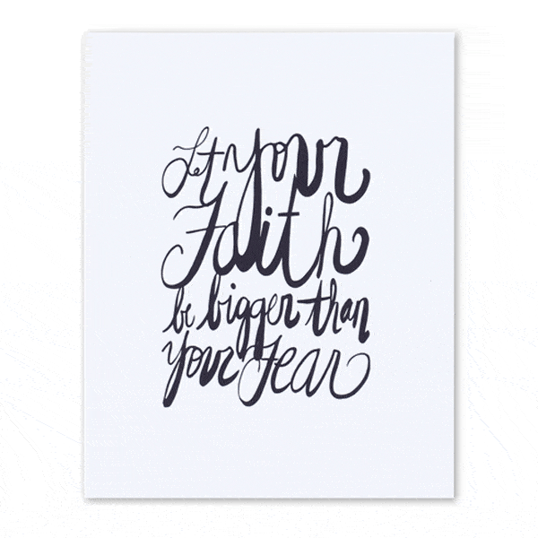 Faith Over Fear Print