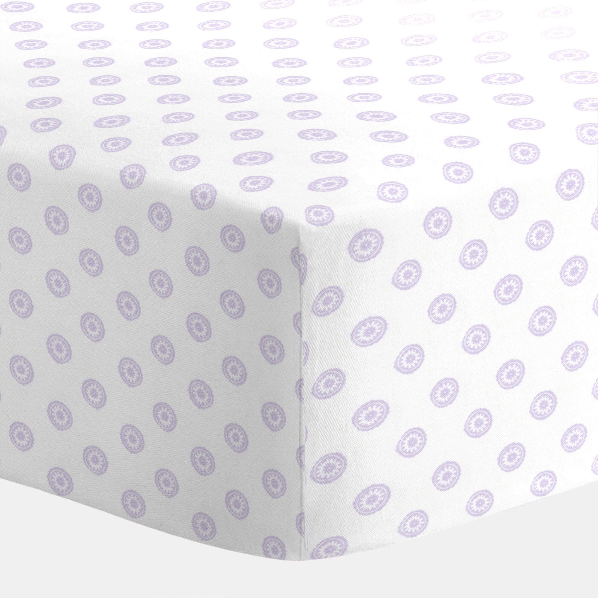 Lilac Chelsea Crib Sheet