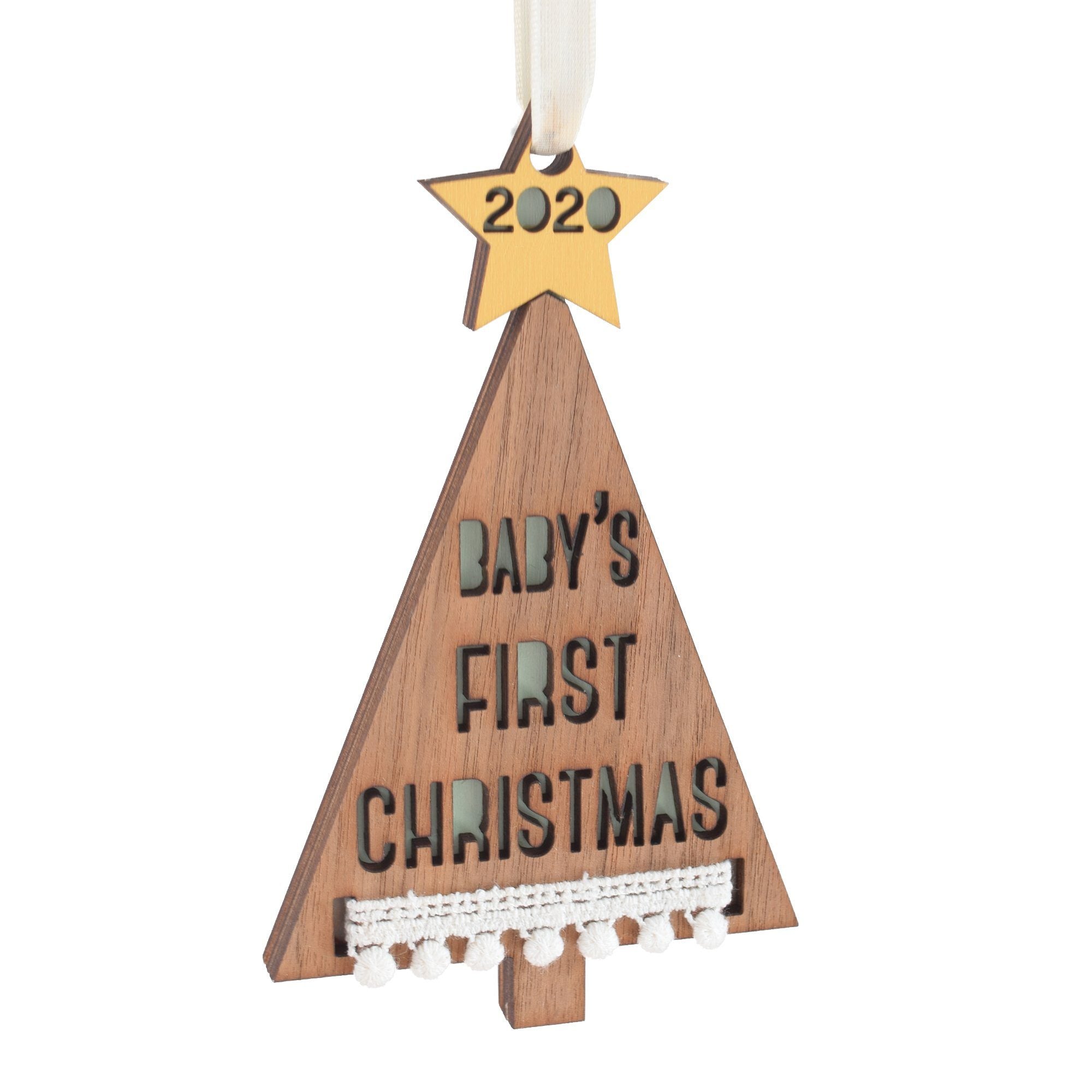 Personalized Baby?s First Christmas Tree Ornament