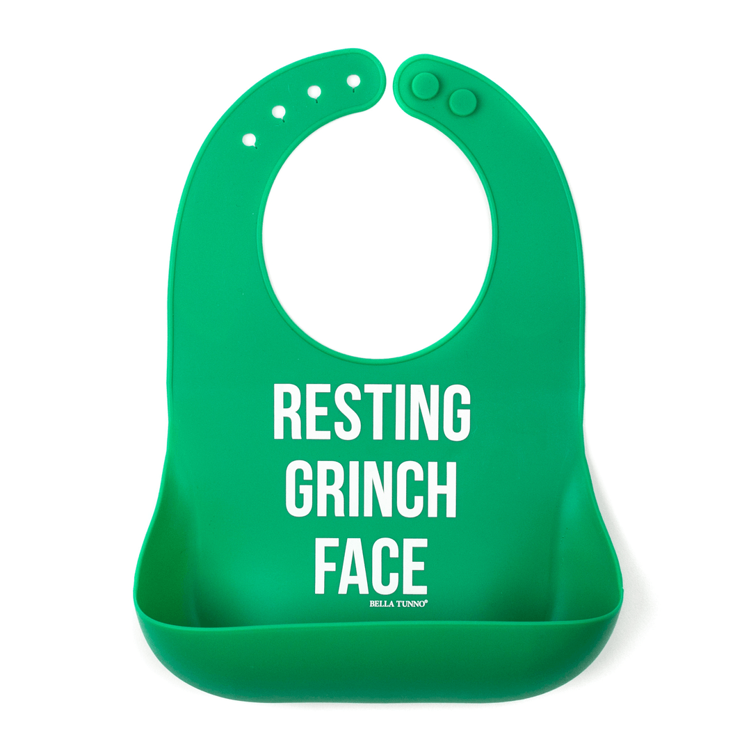 Grinch Face Wonder Bib