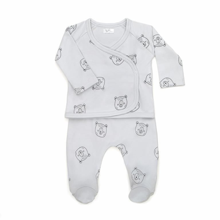 Bears Kimono Layette Set - 0-3m