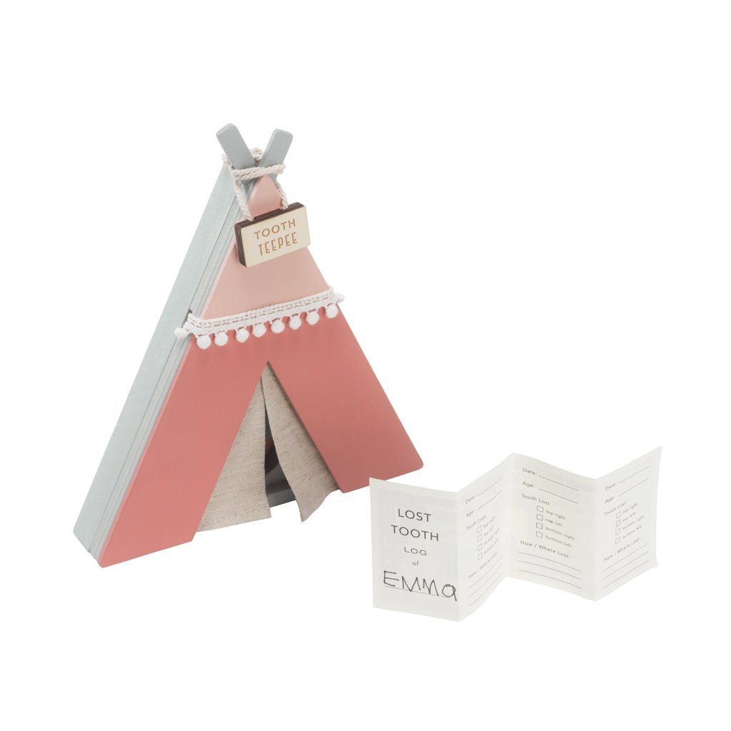 Tooth Fairy Wooden Teepee - Pink