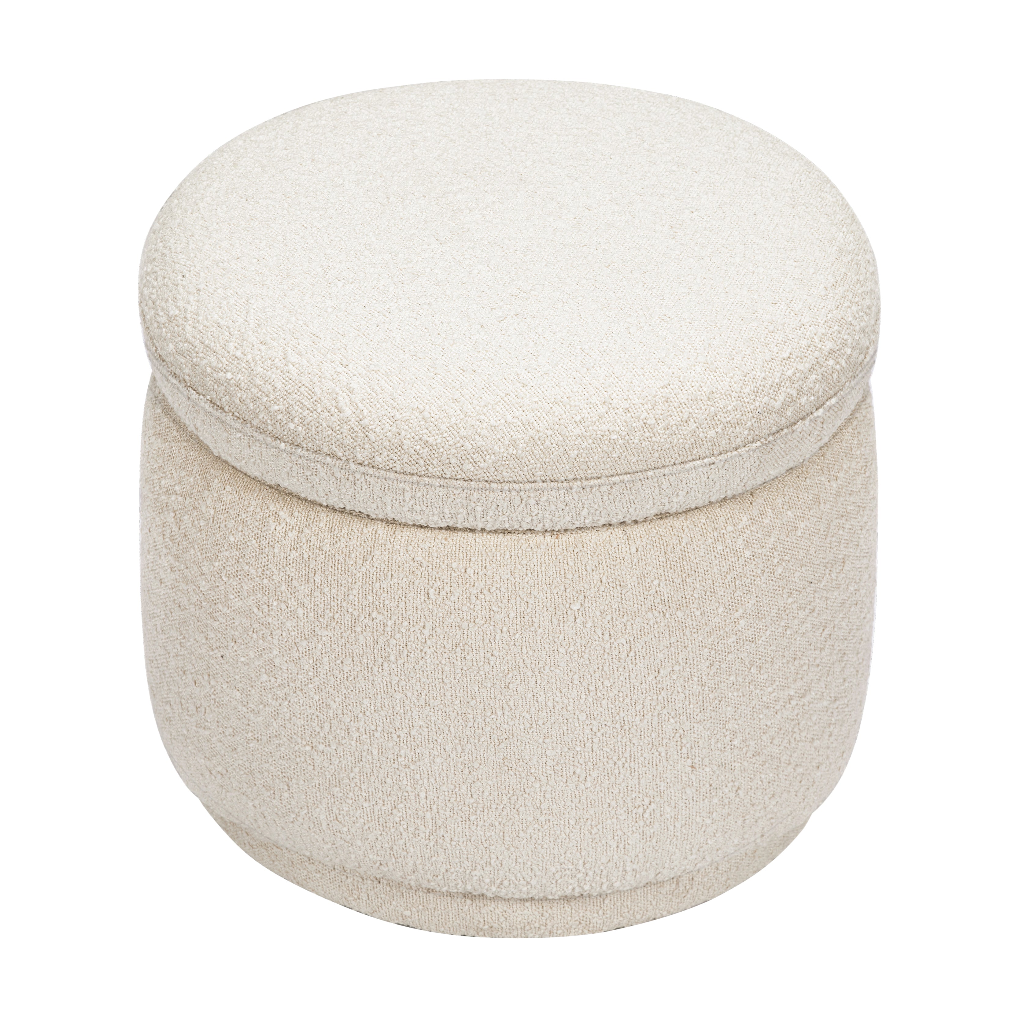 Image of Enoki Storage Ottoman in Boucle