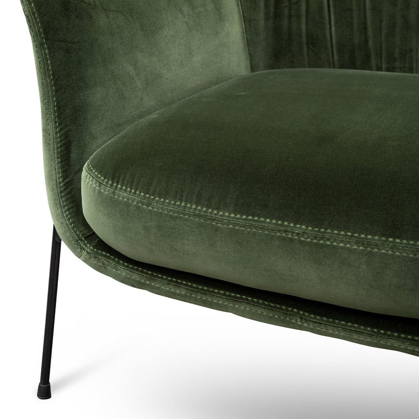 dark green tub chair