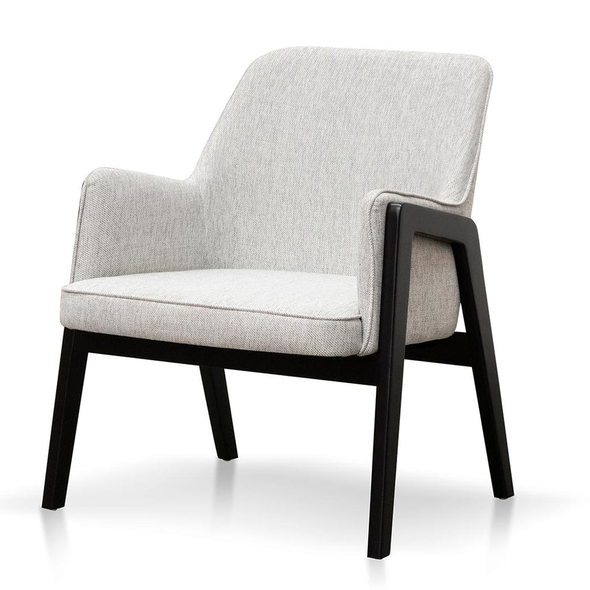 grey fabric lounge chair