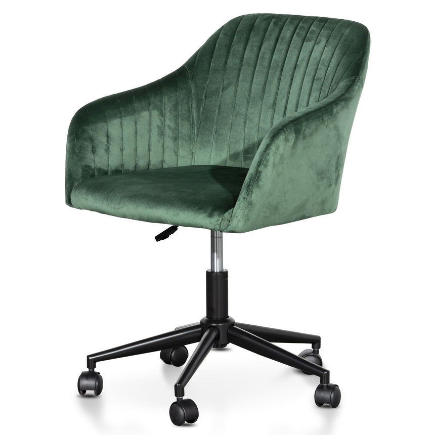 COC6211-SE Velvet Office Chair - Dark Green