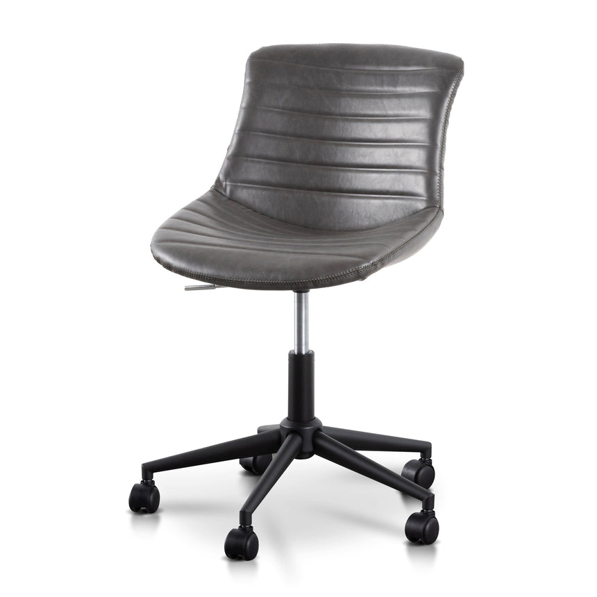 office chair armless leather