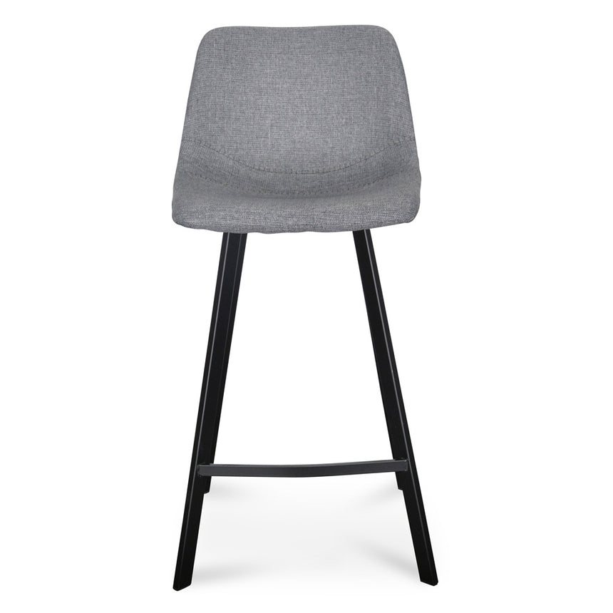 pair of grey bar stools