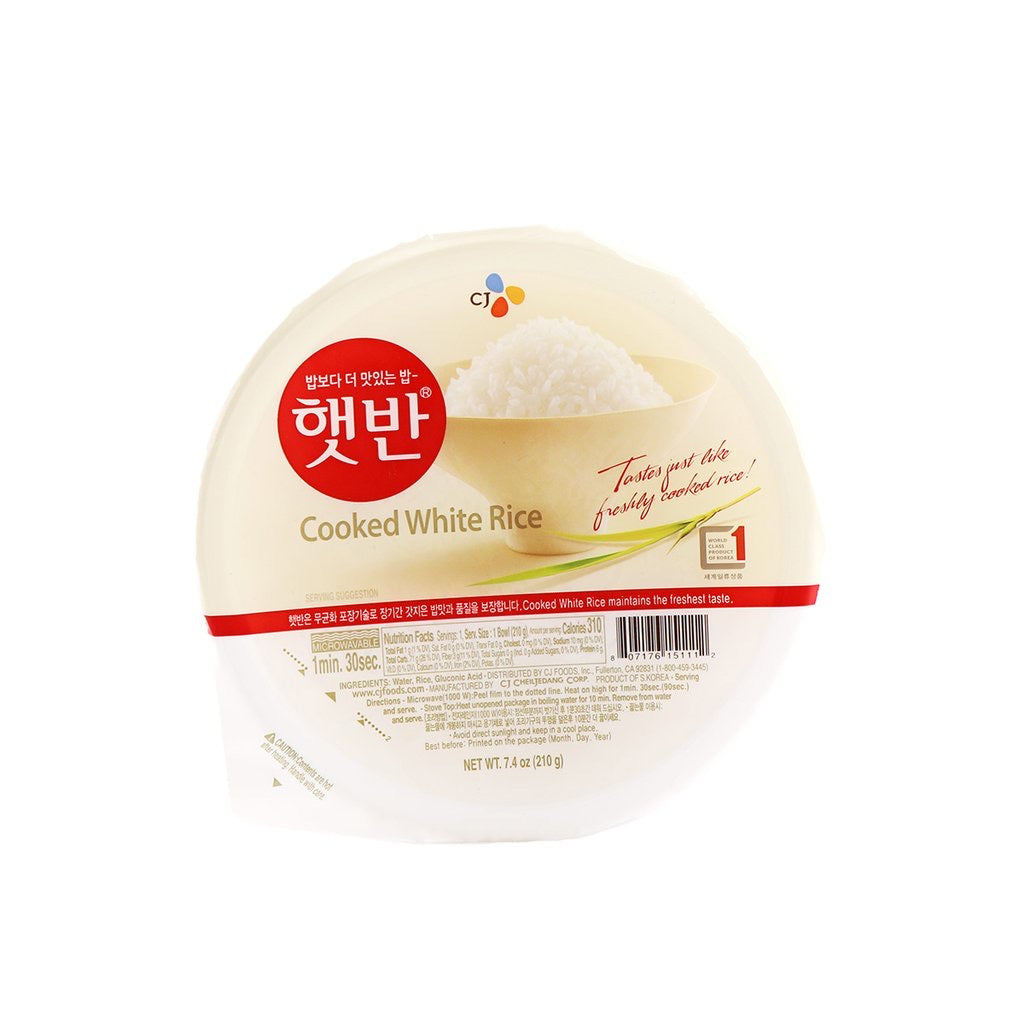 CJ Cooked White Rice - 210g/7.4oz | Grace Market