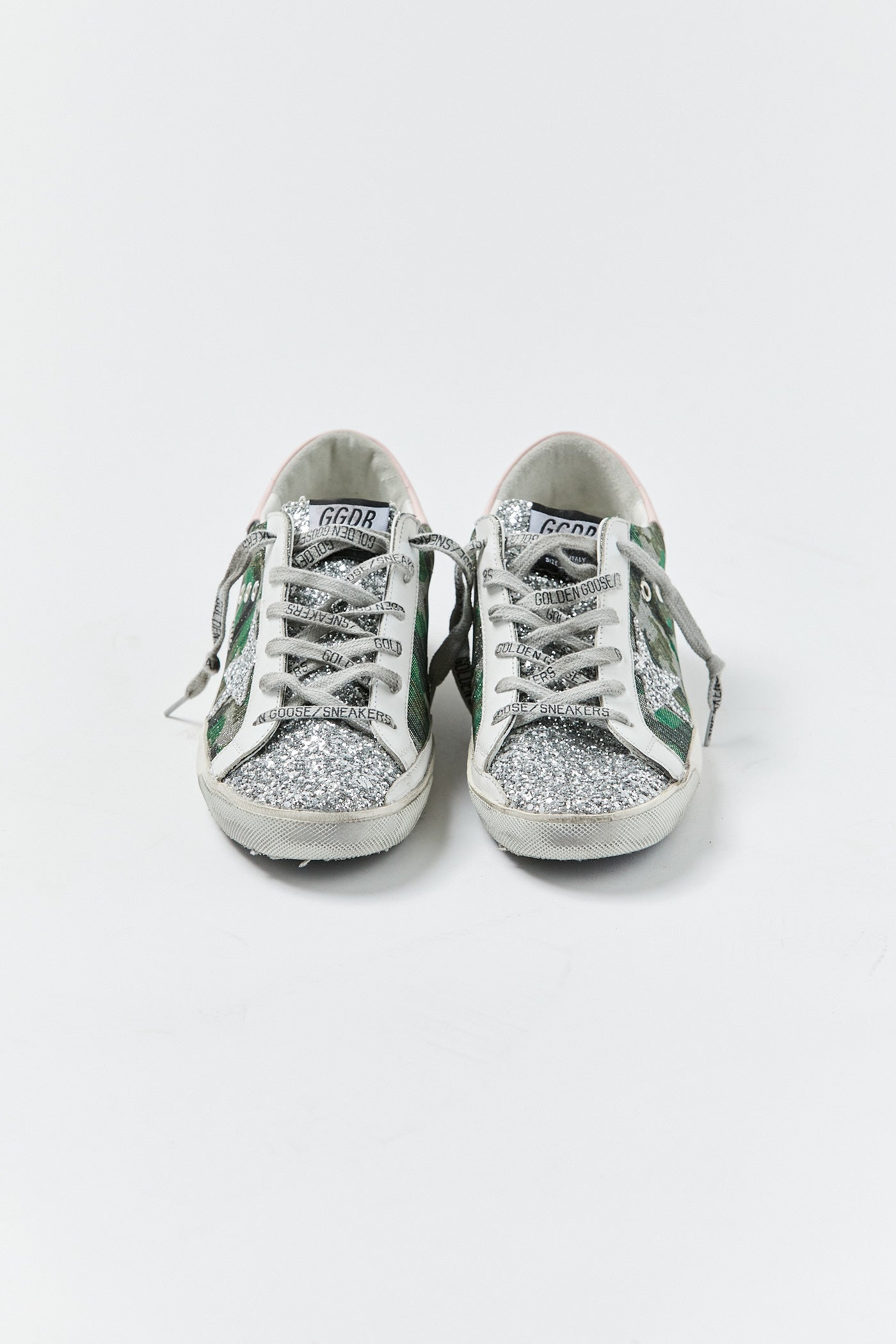 Super Star Camo Glitter Silver Sneaker