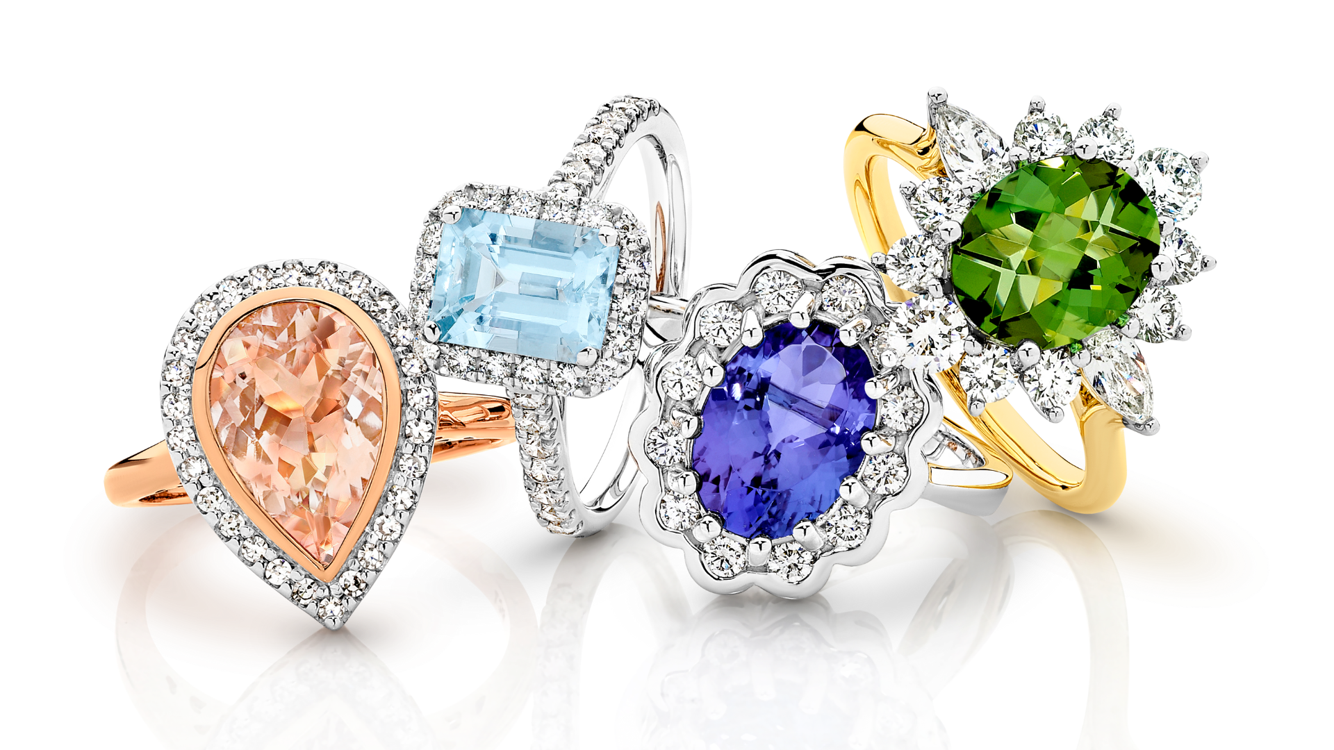 Journeys of The Heart Gemstone Rings