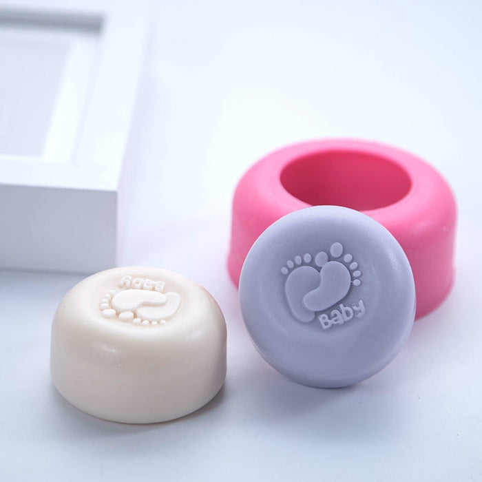 Moule A Savon Silicone Pieds De Bebe Love Soap