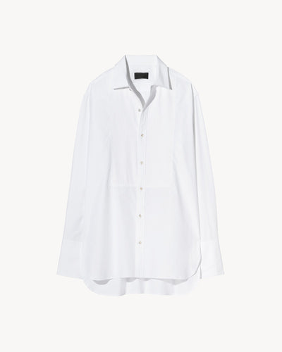 Tibi Charlie Men's Slim Shirt White / Xxs / T000CT7683