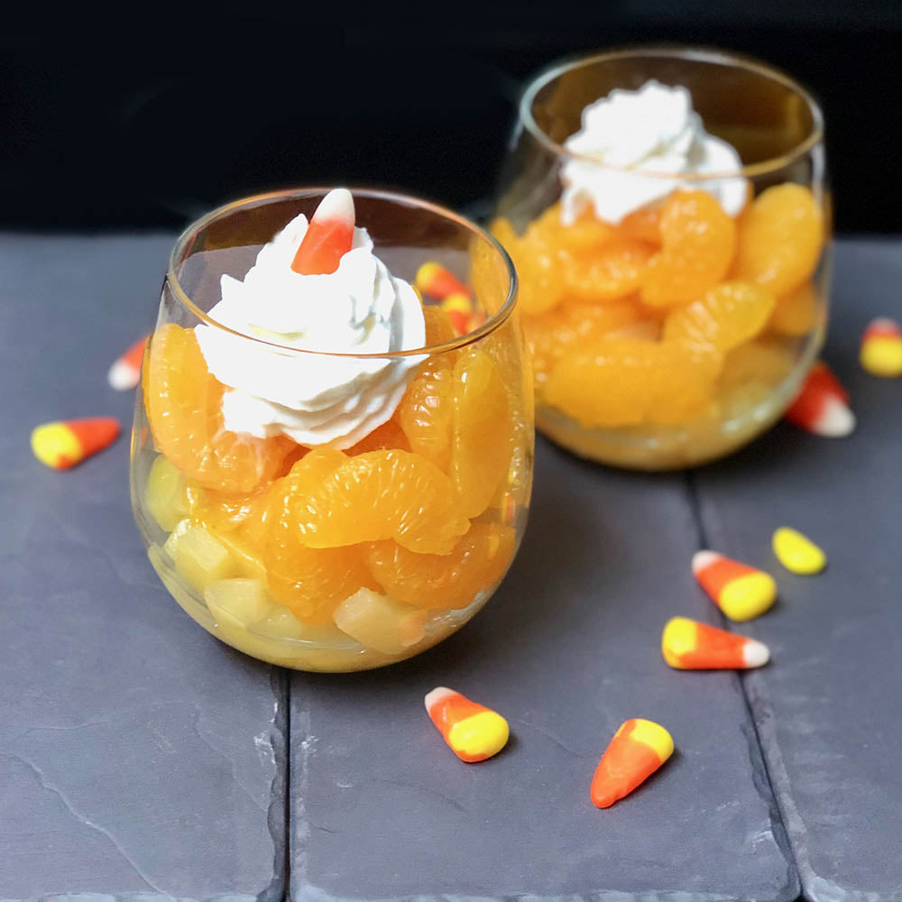 Healthy Candy Corn Snack this Halloween! Barnies Coffee