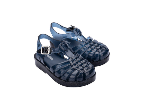 sandale méduse bleu pailleté