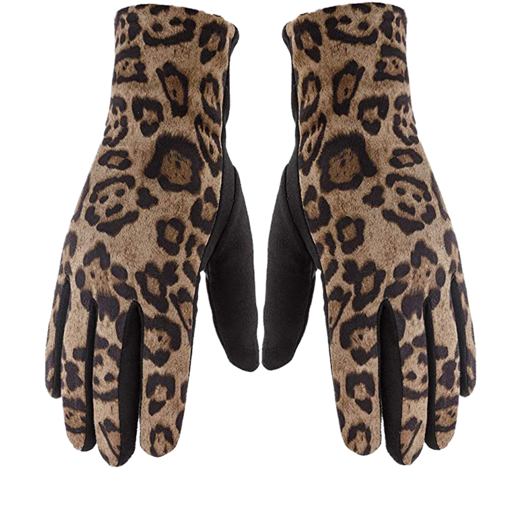 animal print womens gloves