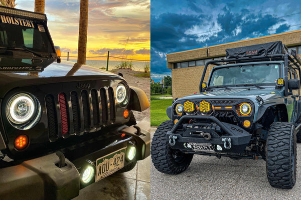 7 inch LED Headlights for Jeep Wrangler JK JL - LOYO Dragon Eye Headlights