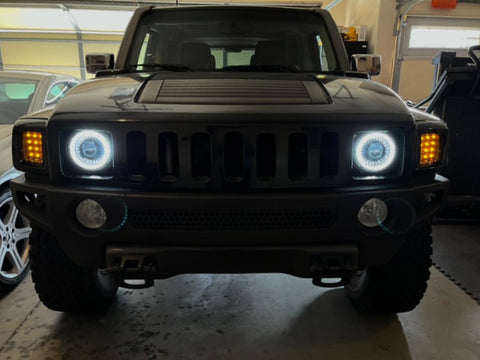 LOYO Dragon Eye Headlights for Jeep JK JL JT Hummer Chevy Trucks