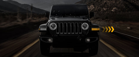 Jeep Wrangler JL Sport LED Fender Lights with Sequential Lights