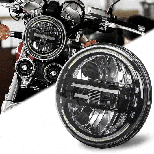 7inch LED King Kong Headlight with DRL + 4.5inch Matching LED Fog Lamps for  Harley Motorcycles
