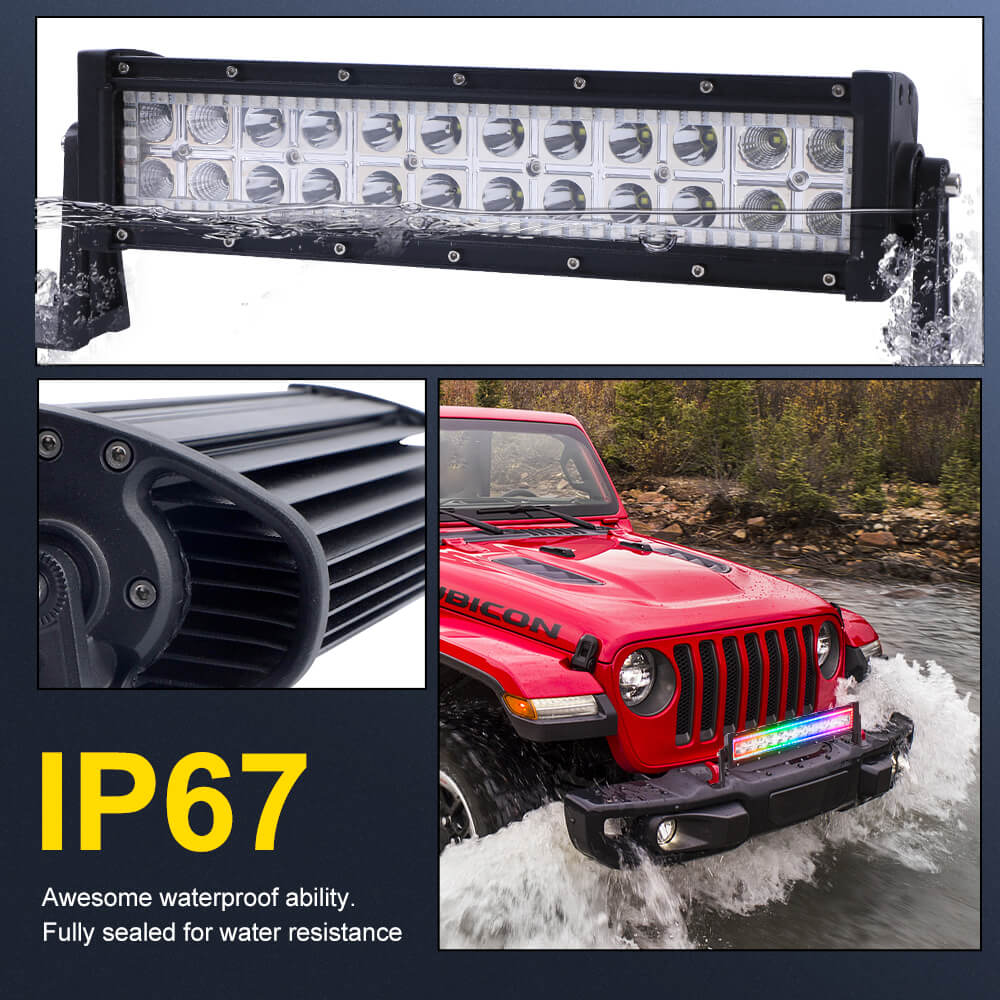 flashing off road led light bar