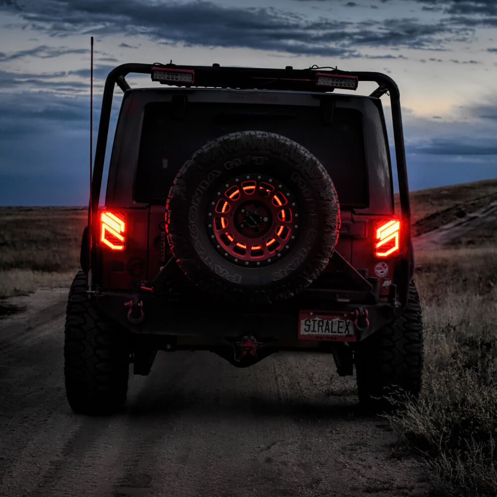 LOYO® LED Tail Lights Compatible With Jeep Wrangler JK JKU 2007-2018, –  loyolight