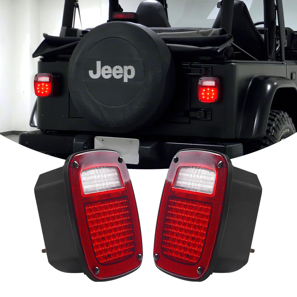 LED Brake Tail Lights | 98-06 Jeep Wrangler TJ | LOYO Light – loyolight