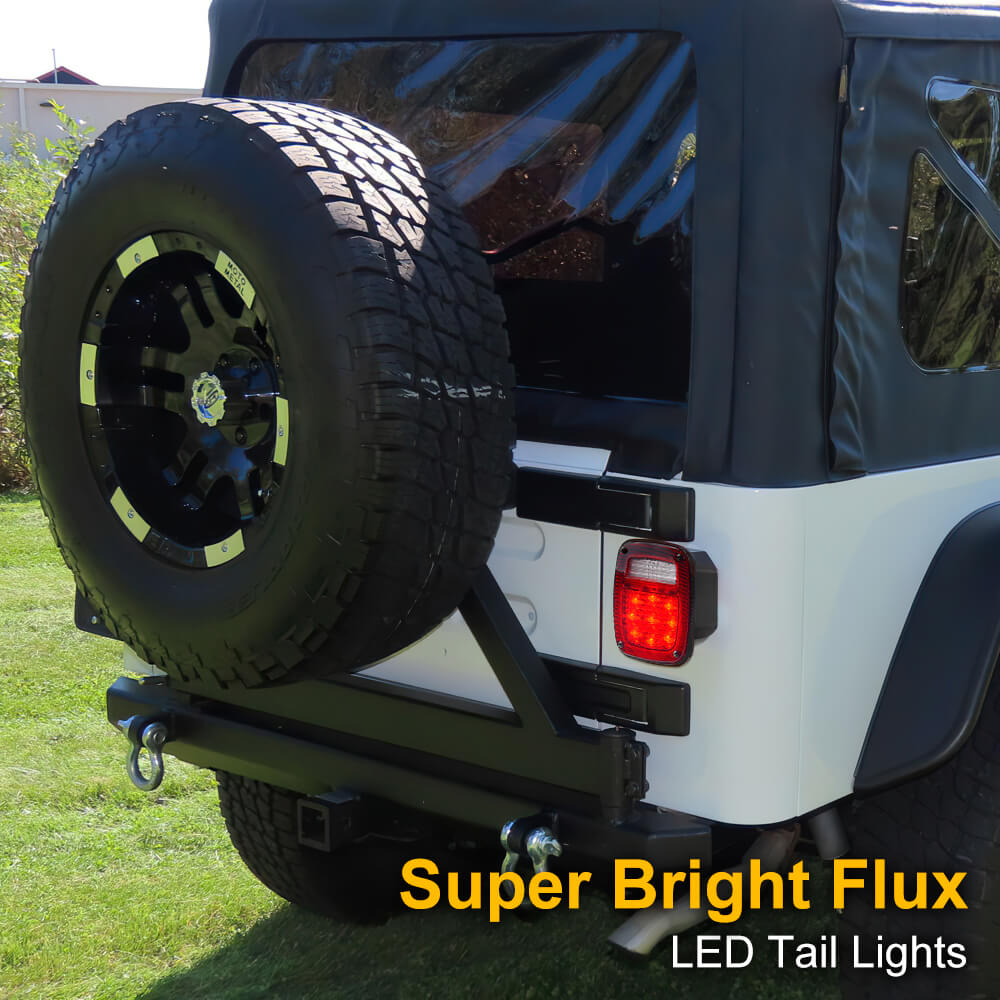 LED Brake Tail Lights | 98-06 Jeep Wrangler TJ | LOYO Light – loyolight