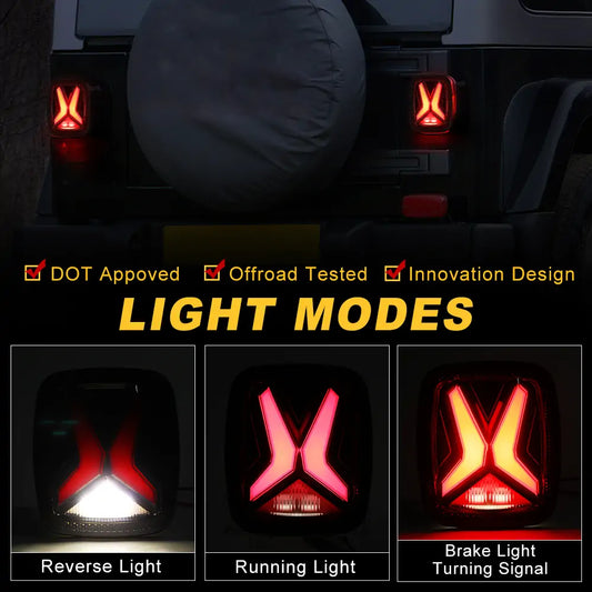 Jeep Wrangler Tail / Brake Lights | LED Lights for Jeep | LOYO LED –  loyolight