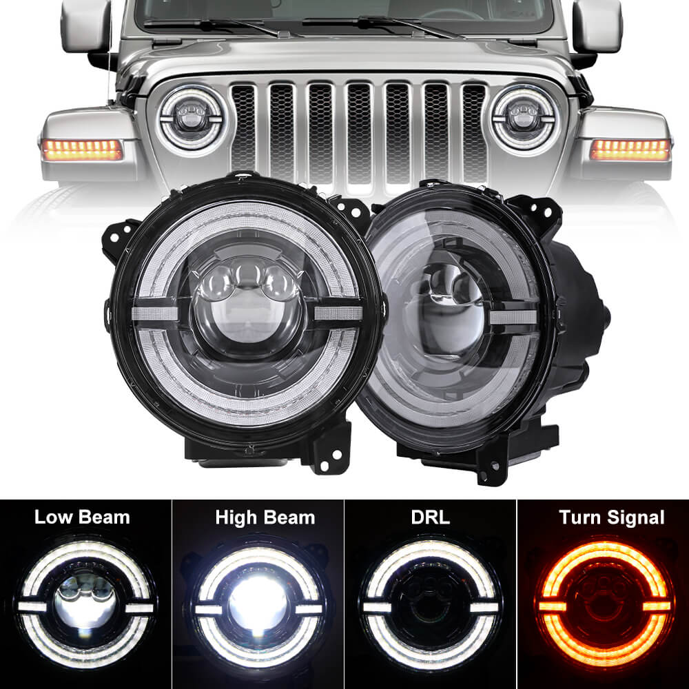 9 inch jeep jl headlights