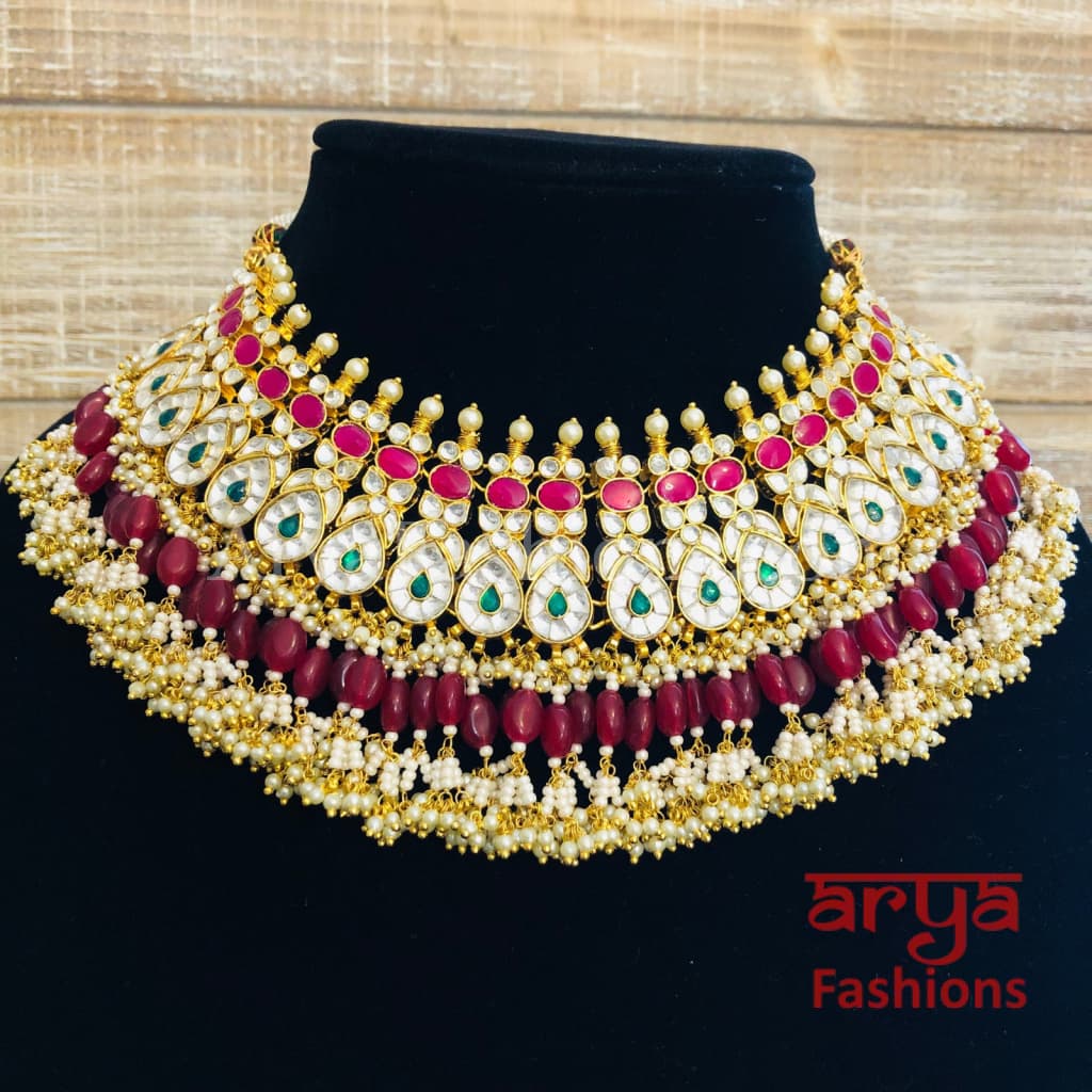 ruby bridal necklace